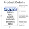 Signmission Diesel Fuel Above Ground Storage Tank OSHA Notice Sign, Vinyl Decal, 3.5in W x 5in L, 2PK OS-2PACK-NS-D-35-V-10994 - alternate 5